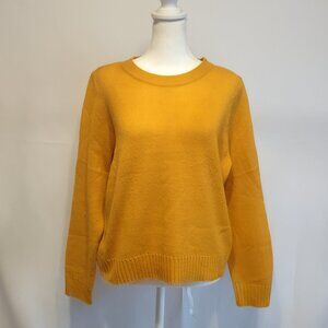 EUC Divided Yellow Pullover Sweater